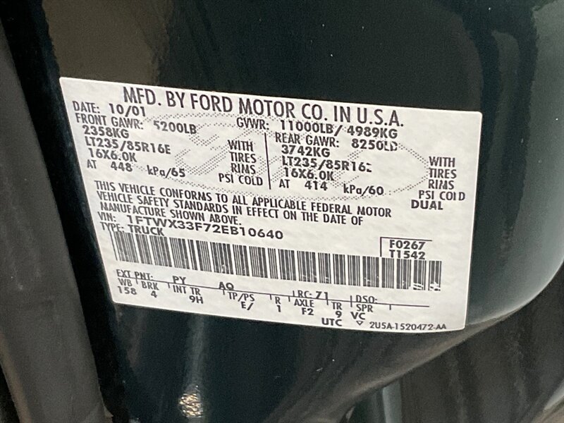 2002 Ford F-350 Lariat 4x4 7.3L DIESEL /81K MILES /DUALLY  / ZERO RUST / Leather Seats / Banks Exhaust - Photo 55 - Gladstone, OR 97027