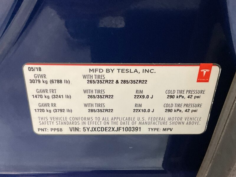 2018 Tesla Model X 100D Sport Utility AWD / 1-OWNER / 27,000 MILES  / Enhanced Auto Pilot / Leather LOADED - Photo 59 - Gladstone, OR 97027