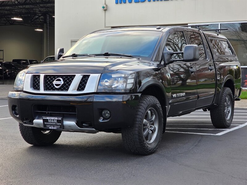 2014 Nissan Titan PRO-4X / 5.6L V8 / CREW CAB / 4X4  / REAR DIFFERENTIAL LOCK / BACK CAM / MATCHING CANOPY - Photo 1 - Portland, OR 97217