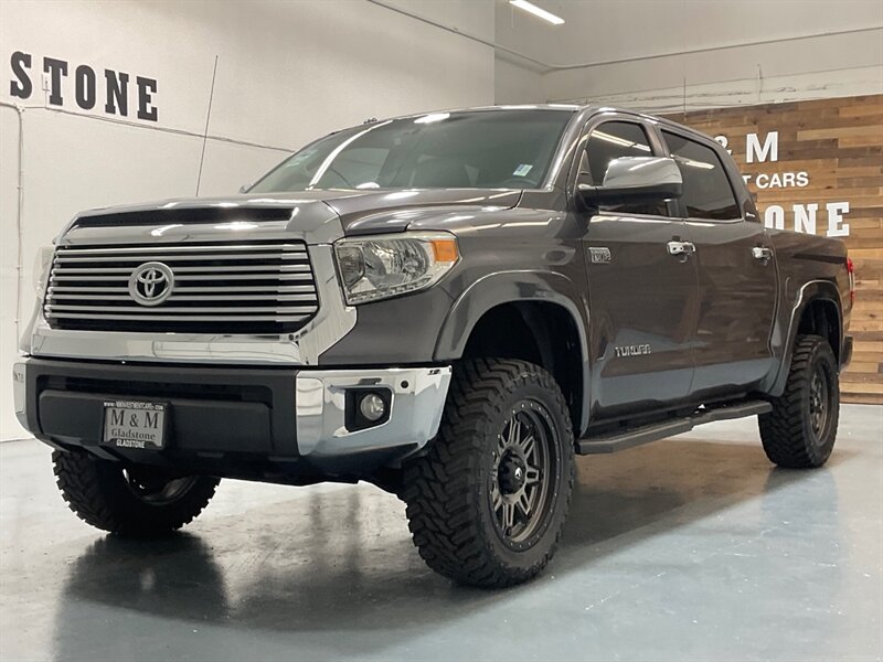 2014 Toyota Tundra Limited CrewMax 4X4 / Leather / LIFTED w.NEW TIRES  / Navigation & Backup Camera / Leather Heated Seats / ZERO RUST