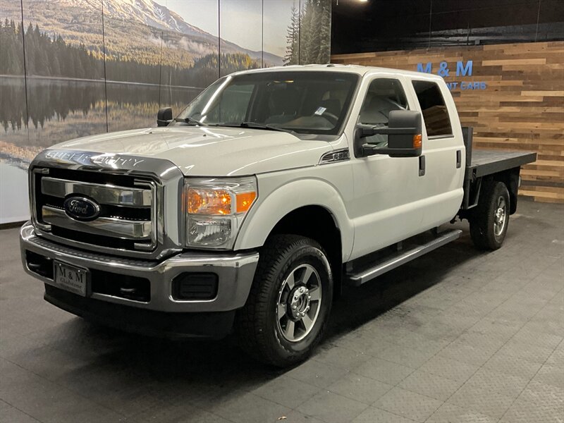 2012 Ford F-350 XLT Crew Cab 4X4 / 6.2L V8 GAS / FLAT BED / CLEAN  BRAND NEW TIRES / 1-TON / FLAT BED / CLEAN TRUCK - Photo 1 - Gladstone, OR 97027