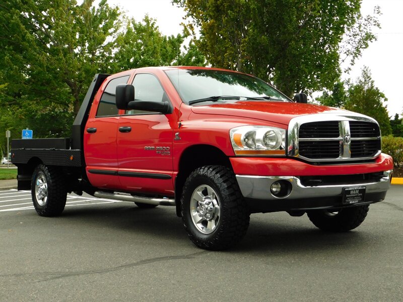 2006 Dodge Ram 2500 SLT Crew 4X4 5.9L Cummins Diesel 6-SPEED FLAT BED