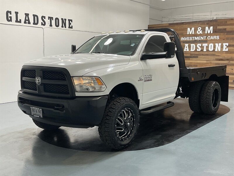 2013 RAM 3500 Tradesman Regular Cab 4X4 / DUALLY / 6.7L DIESEL  / FLAT BED / NEW TIRES - Photo 1 - Gladstone, OR 97027