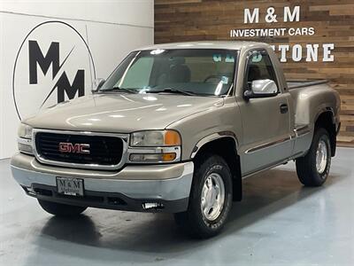 2001 GMC Sierra 1500 SLE Regular Cab 4X4 5.3L V8 / LOCAL OREGON TRUCK  / ZERO RUST / 6.6FT BED ( SHORT BED) Truck