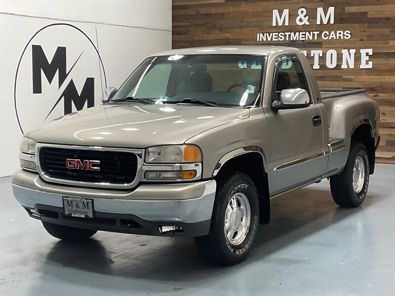 2001 GMC Sierra 1500 SLE Regular Cab 4X4 5.3L V8 / LOCAL OREGON TRUCK  / ZERO RUST / 6.6FT BED ( SHORT BED)