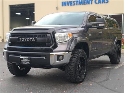 2016 Toyota Tundra DOUBLE CAB 4X4 / 1-OWNER / NEW TIRES / LIFTED  / 5.7L V8 / MATCHING CANOPY / LOCAL