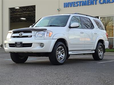 2005 Toyota Sequoia Limited 4X4 V8 / 3RD SEAT / Navi / DVD / LEATHER  / Sun Roof / Captain Chairs / Adjustable Height Suspension / Excellent Shape SUV