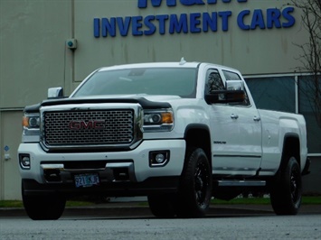 2015 GMC Sierra 3500 Denali / 4X4 / 6.6L DURAMAX DIESEL / LONG BED Truck