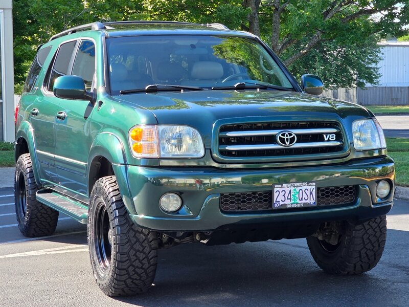 2002 Toyota Sequoia 4X4 LIMITED TIMING BELT DONE / NEW TIRES / LIFTED / V8 4.7L / 8-PASSENGER / HEATED LEATHER / SUNROOF / PRISTINE - Photo 2 - Portland, OR 97217