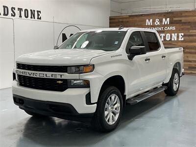 2019 Chevrolet Silverado 1500 Custom Crew Cab 4X4 / 4.3L V6 / 43,000 MILES  / Navigation & Backup Camera