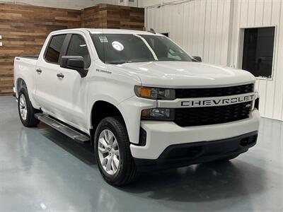 2019 Chevrolet Silverado 1500 Custom Crew Cab 4X4 / 4.3L V6 / 43,000 MILES  / Navigation & Backup Camera