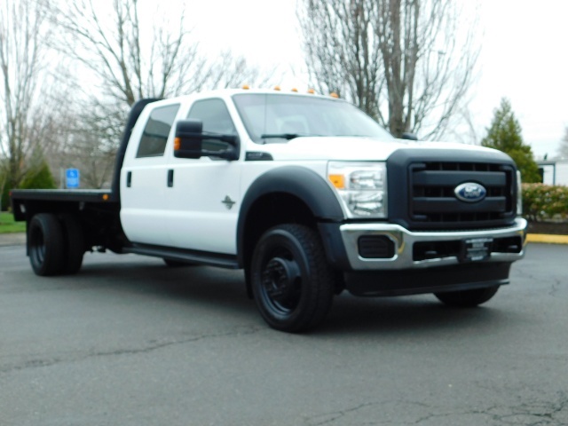 2011 Ford F-550 XL/Crew Cab / 4X4 / 6.7L DIESEL/ DUALLY FLAT BED   - Photo 2 - Portland, OR 97217