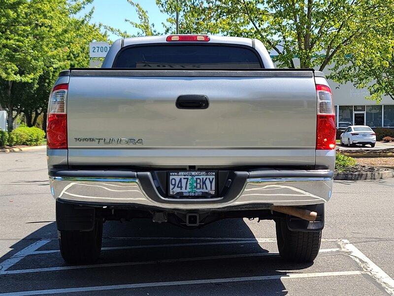 2004 Toyota Tundra SR5 Double Cab 4X4 / V8 4.7L / SUN ROOF / HARD  TONNEAU COVER / 2-OWNERS / EXCELLENT CONDITION - Photo 5 - Portland, OR 97217