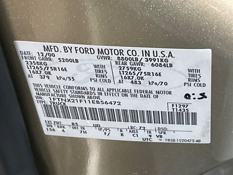 2001 Ford F-250 7.3L DIESEL Super Duty Lariat 4X4 / 69,000 MILES / Leather Seats / LONG BED / ZERO RUST / NO MODS - Photo 52 - Gladstone, OR 97027