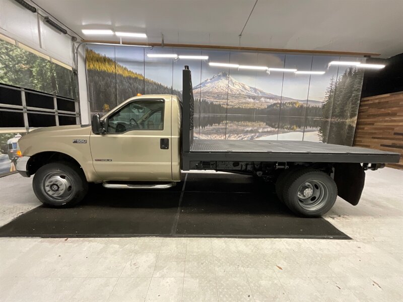 2000 Ford F-550 XLT Regular Cab 4X4 /7.3L DIESEL / 6-SPD / FLATBED  / DUALLY / 1-OWNER / LONG BED / 6-SPEED MANUAL / FLAT BED / LOCAL TRUCK / ONLY 74,000 MILES - Photo 3 - Gladstone, OR 97027