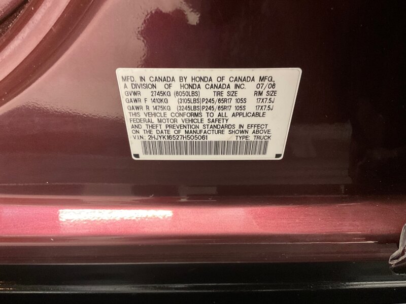 2007 Honda Ridgeline RTL Pickup SUV AWD / 3.5L V6 /Leather & Navigation  / Sunroof / Leather & Heated Seats / LOCAL SUV / RUST FREE / TIMING BELT SERVICE DONE - Photo 45 - Gladstone, OR 97027