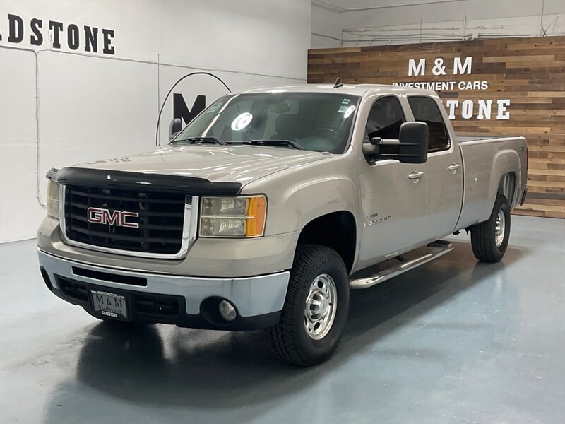 2007 GMC Sierra 2500 SLT Crew Cab 4X4 /6.6L DURAMAX DIESEL / ZERO RUST  / Leather & Heated Seats / LONG BED - Photo 1 - Gladstone, OR 97027