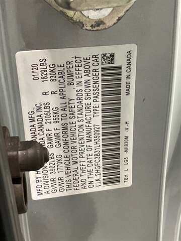 2020 Honda Civic EX Coupe 2dr / 4Cyl Turbo / Automatic /1-OWNER  / Backup Camera / Blind Spot Alert / Heated Seats / Sunroof - Photo 53 - Gladstone, OR 97027