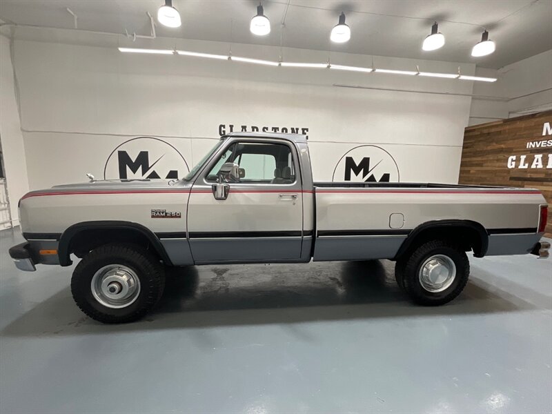 1991 Dodge RAM 250 LE 4X4 5.9L CUMMINS DIESEL 12-VALVE /78,000 MILES  / Regular Cab / COLLECTION QUALITY / LOCAL OREGON TRUCK - Photo 3 - Gladstone, OR 97027