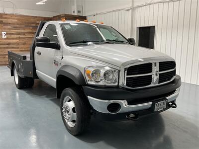 2008 Dodge Ram 4500 SLT Regular Cab 4X4 / 6.7L DIESEL /6-SPEED /DUALLY  / DUALLY / FLAT BED / 6-SPEED MANUAL / ZERO RUST