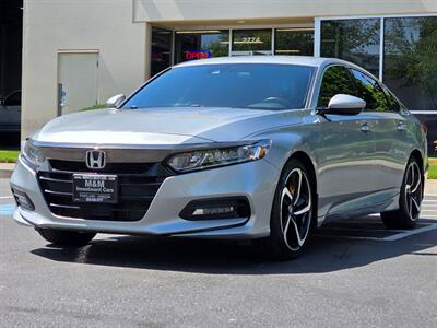 2018 Honda Accord SPORT  TURBO / LOCAL TRADE / NEW TIRES / LOW MILES  / SOUND SYSTEM / ADAPTIVE CRUISE / LANE DEPART WARNING / PRISTINE CONDITION Sedan