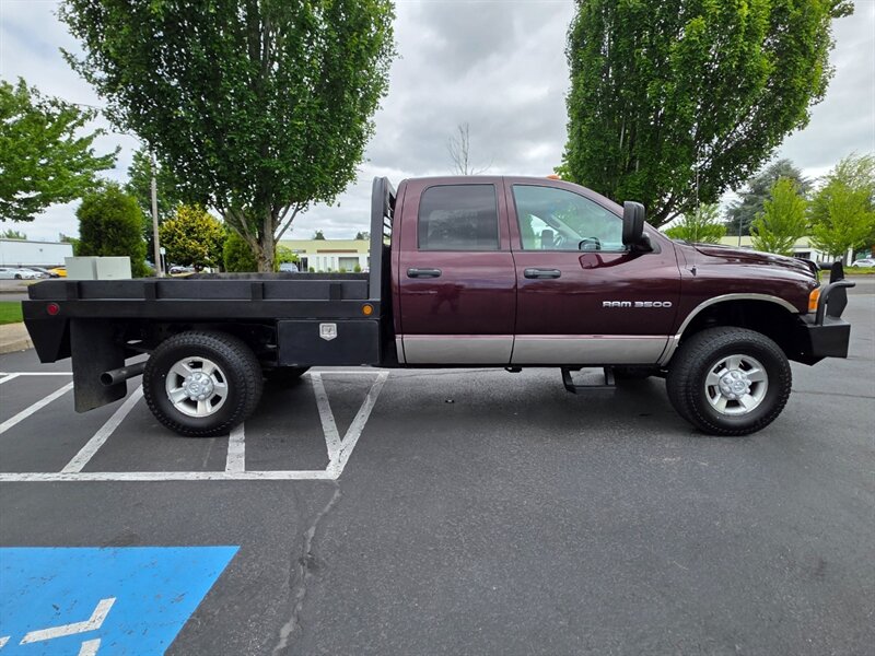 2004 Dodge Ram 3500 Flat Bed / 4X4 / 6 Speed / 5.9L CUMMINS DIESEL / Manual Transmission / Winch / High Output / Exhaust Brake / 1-TON - Photo 4 - Portland, OR 97217