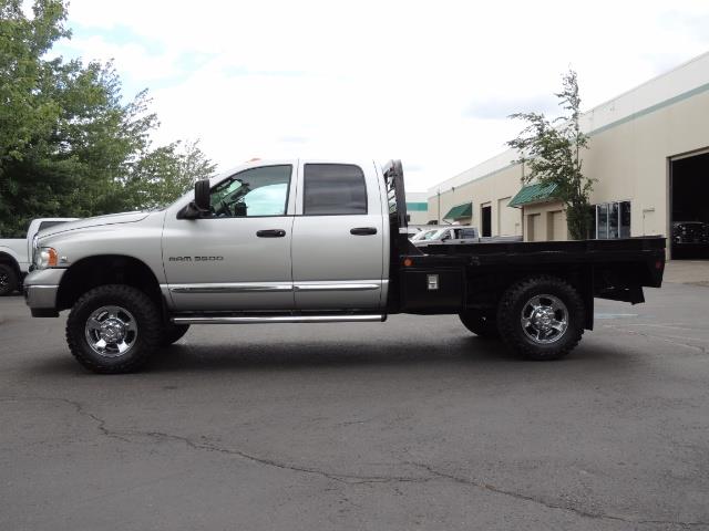 2004 Dodge Ram 3500 Laramie Flat Bed 4x4 5 9l Cummins Diesel 6 Speed