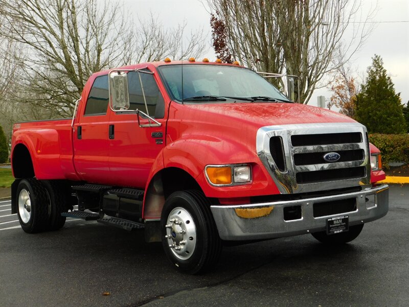 2004 Ford F 650 Crew Cab Diesel Only 43000 Miles New Tires 8255