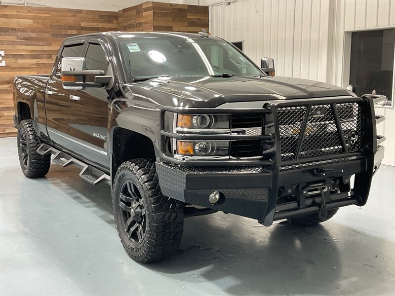 2015 Chevrolet Silverado 3500 LTZ Crew Cab 4X4 / 6.6L DURAMAX DIESEL / ALLISON T  / ZERO RUST / LEVELED w. BRAND NEW TIRES & FUEL WHEELS / Leather w. Heated & Cooled Seats / WINCH / SRW / SHORT BED / 1-TON - Photo 2 - Gladstone, OR 97027