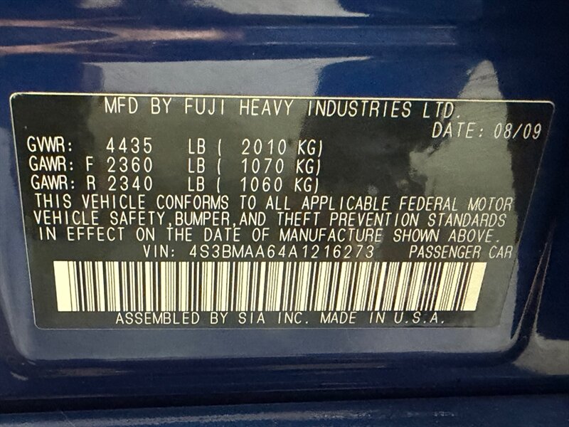 2010 Subaru Legacy 2.5i AWD / SEDAN / NEW TIRES / AUTOMATIC TRANS / RUST FREE - Photo 39 - Gladstone, OR 97027