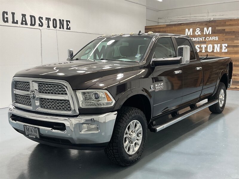 2016 RAM 3500 Laramie Crew Cab 4X4 / 6.7L DIESEL / AISIN TRANNY  / 1-OWNER / Leather Seats Heated & Ventilated / BRAND NEW TIRES / ZERO RUST / SRW / LONG BED /AISIN TRANSMISSION - Photo 1 - Gladstone, OR 97027