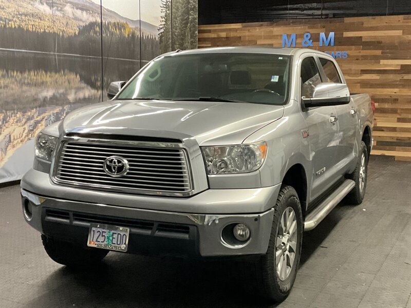 2010 Toyota Tundra Limited CrewMax 4X4 / 5.7L / Leather Navi DVD  BRAND NEW TIRES / LOCAL OREGON TRUCK / RUST FREE - Photo 1 - Gladstone, OR 97027