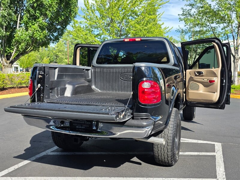 2001 Ford F-150 SUPER CREW 4X4 V8 / LARIAT / LEATHER / *RCD* LIFT / 4-DOOR / 6-PASSENGER SEATING / FRESH TRADE-IN - Photo 28 - Portland, OR 97217