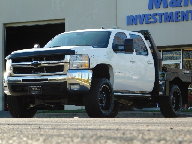 2008 Chevrolet Silverado 2500 LT Crew Cab 4X4 6.6L DURAMAX DIESEL FLAT BED   - Photo 1 - Portland, OR 97217