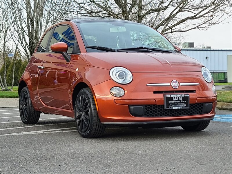 2012 Fiat 500 Pop Coupe / SUN ROOF / 5 SPEED MANUAL / 1-OWNER 