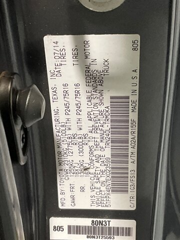 2014 Toyota Tacoma Regular Cab 4X4 / 2.7L 4Cyl / 5-SPEED MANUAL  / LOCAL OREGON TRUCK / ZERO RUST - Photo 40 - Gladstone, OR 97027