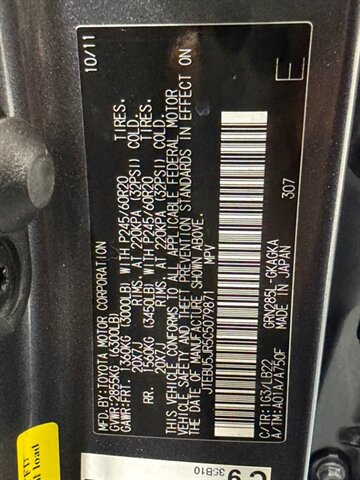 2012 Toyota 4Runner Limited 4x4 /Leather Heated seats / Sunroof /ZERO RUST / Navigation & Backup Camera - Photo 53 - Gladstone, OR 97027