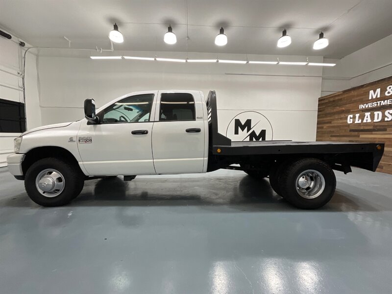 2008 Dodge Ram 3500 SLT Quad Cab 4X4 / 6.7L DIESEL / 6-SPEED /DUALLY  / BRAND NEW TIRES / LONG BED / FLAT BED - Photo 3 - Gladstone, OR 97027