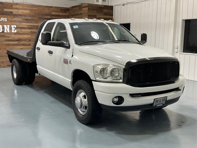 2008 Dodge Ram 3500 SLT Quad Cab 4X4 / 6.7L DIESEL / 6-SPEED /DUALLY  / BRAND NEW TIRES / LONG BED / FLAT BED - Photo 2 - Gladstone, OR 97027