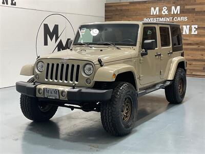 2017 Jeep Wrangler Unlimited Sahara 4X4 / NEW LIFT NEW WHEELS TIRES /59K MILES  / Leather Heated Seats / HARD TOP / ZERO RUST SUV