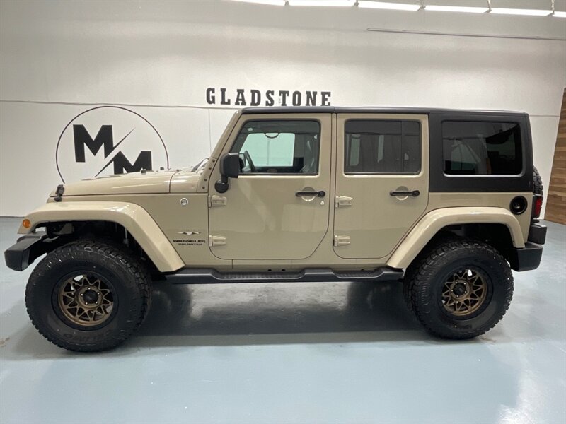 2017 Jeep Wrangler Unlimited Sahara 4X4 / NEW LIFT NEW WHEELS TIRES /59K MILES  / Leather Heated Seats / HARD TOP / ZERO RUST - Photo 3 - Gladstone, OR 97027