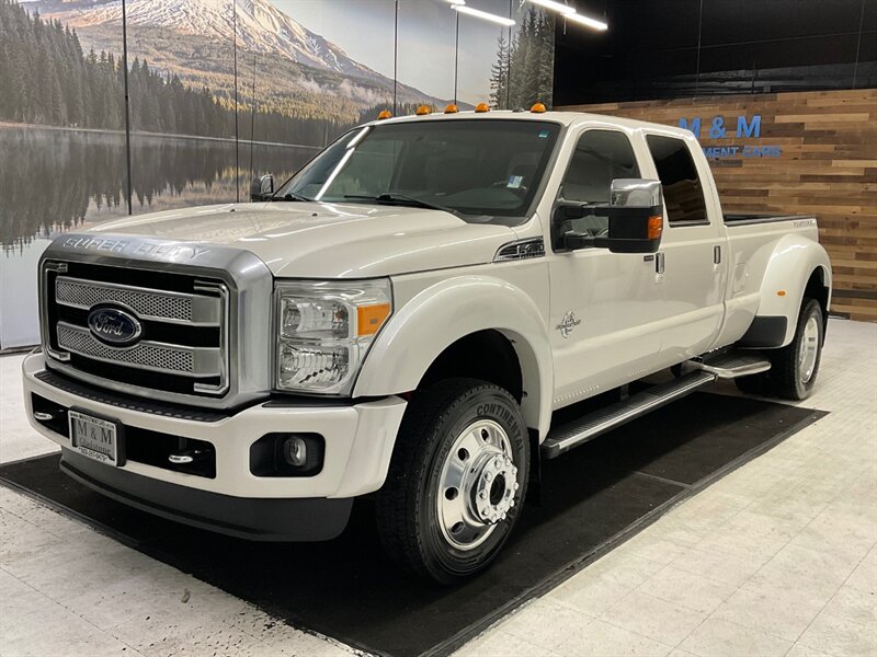 2016 Ford F-450 Platinum 4X4 / 6.7L DIESEL / DUALLY /1-OWNER LOCAL  / FX4 OFF RD PKG / Sunroof / Leather w. Heated & Cooled Seats / RUST FREE / NEW TIRES / 106K MILES - Photo 1 - Gladstone, OR 97027