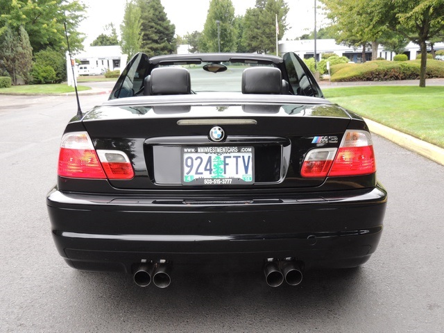 2003 BMW M3 Convertible / 6-Speed Manual / Loaded / Black   - Photo 6 - Portland, OR 97217