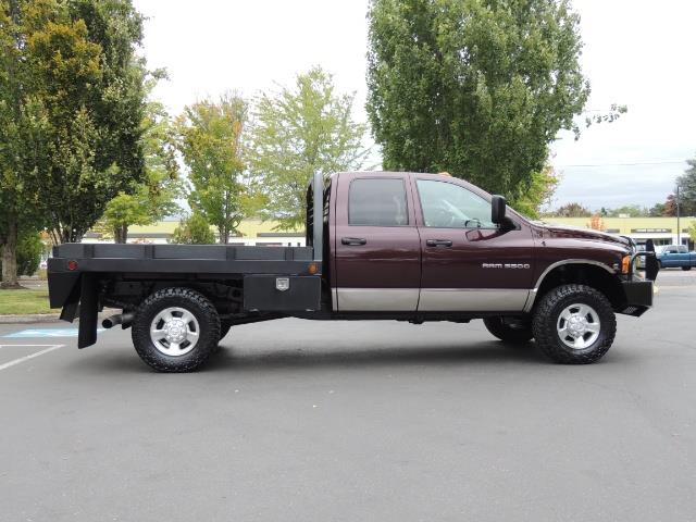 2004 Dodge Ram 3500 Laramie FLAT BED 4X4 / 5.9 CUMMINS 6 SPEED LIFTED   - Photo 4 - Portland, OR 97217