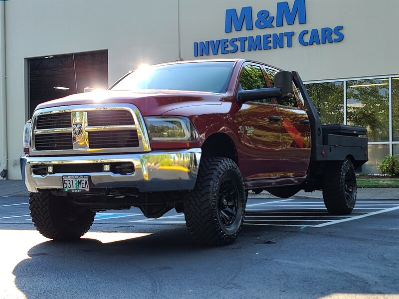 2012 RAM 3500 4X4 FLAT BED Long Bed 1-TON / 6.7L DIESEL / LIFTED  / HEAVY DUTY / CUMMINS / FUEL WHEELS / NEW TIRES / HEADACHE RACK - Photo 61 - Portland, OR 97217