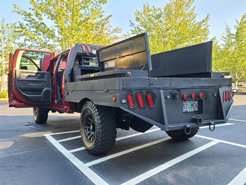 2012 RAM 3500 4X4 FLAT BED Long Bed 1-TON / 6.7L DIESEL / LIFTED  / HEAVY DUTY / CUMMINS / FUEL WHEELS / NEW TIRES / HEADACHE RACK - Photo 28 - Portland, OR 97217