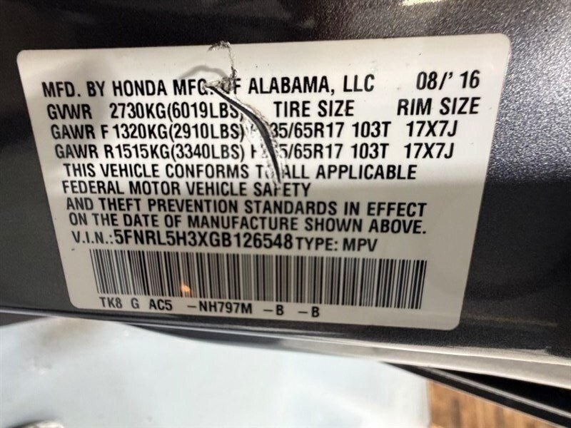 2016 Honda Odyssey SE Minivan 8-Passenger / NEW TIRES / ZERO RUST / DVD Player - Photo 53 - Gladstone, OR 97027