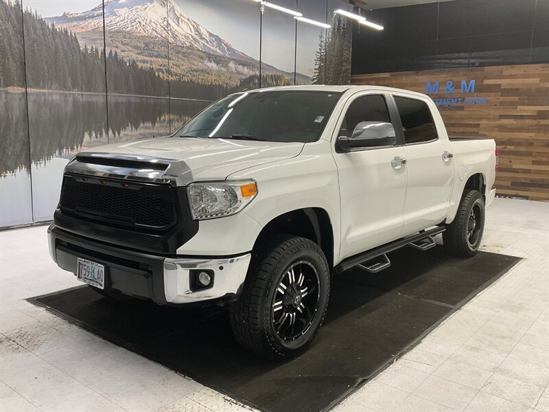 2015 Toyota Tundra Limited CREWMAX 4X4 / 5.7L V8 / LIFTED  / Leather & Heated Seats / Navigation & Sunroof - Photo 1 - Gladstone, OR 97027