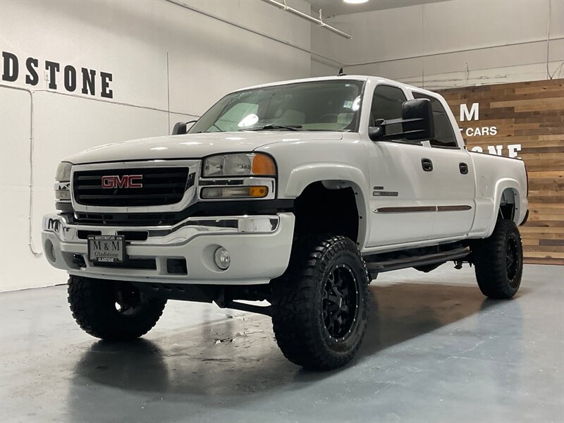 2007 GMC Sierra 2500 SLT Classic Crew Cab 4X4 / 6.6L DIESEL / LBZ MOTOR  / LIFTED w. BRAND NEW WHEELS & TIRES/ Leather Heated Seats / ZERO RUST / ONLY 96K MILES - Photo 50 - Gladstone, OR 97027