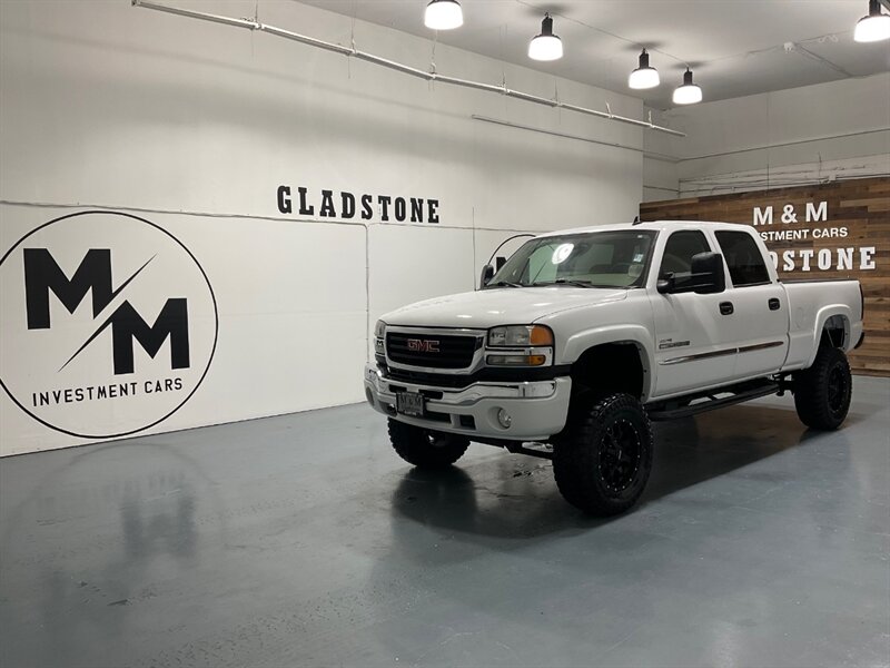 2007 GMC Sierra 2500 SLT Classic Crew Cab 4X4 / 6.6L DIESEL / LBZ MOTOR  / LIFTED w. BRAND NEW WHEELS & TIRES/ Leather Heated Seats / ZERO RUST / ONLY 96K MILES - Photo 25 - Gladstone, OR 97027
